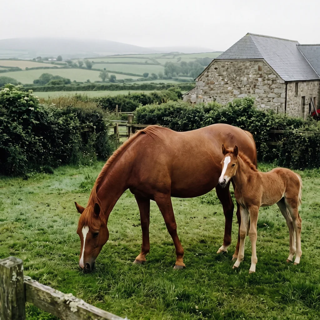 Élevage de chevaux au GAEC du Lac, Saint-Pardoux-le-Lac